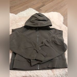 Lululemon scuba full zip oversized hoodie green XS/S